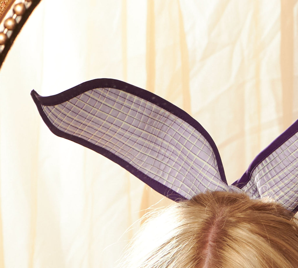 Ultra Bendy Headband, Lilac Plaid